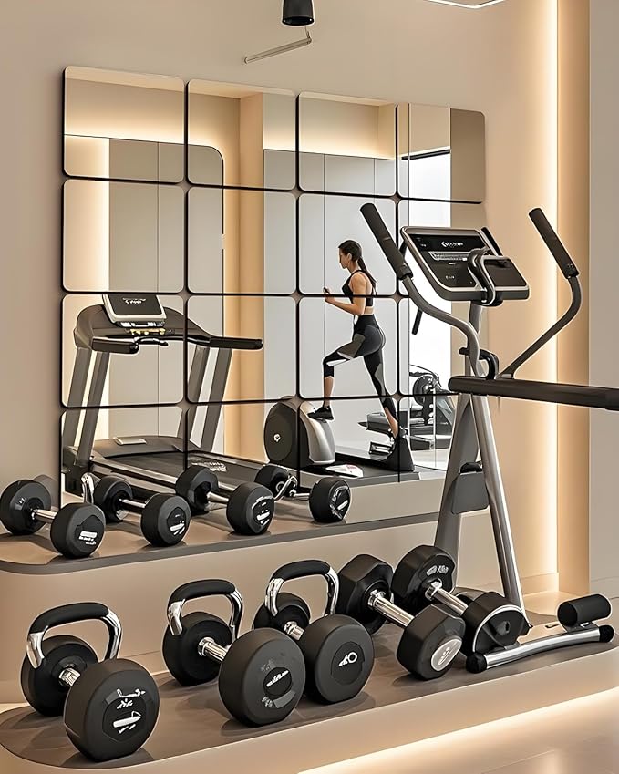 12" x 12" Glass Wall Mirror Tiles - Image 3