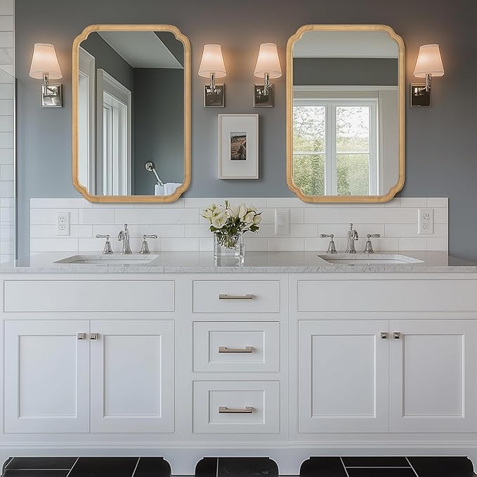 WallBeyond 24" x 36" Rounded Corner Arch Wall Mirror - Image 2