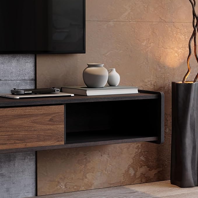 86'' Floating TV Stand, Wall Mounted TV Console, Floating TV Cabinet, Under TV - Image 7