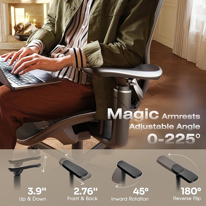 ELABEST T11 Ergonomic Office Chair, High Back Desk Chairs - Image 3