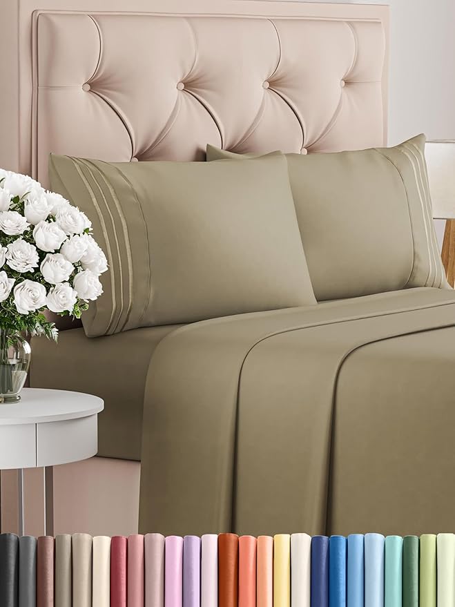 Cal King Size 4 Piece Sheet Set by CGKUnlimited