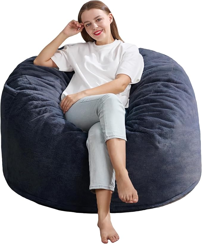 Hobestluk 3ft Bean Bag Chairs for Adults Large Beanbag Chair - Image 8