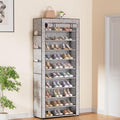 Covered Shoe Rack Tall Metal Shoes Rack Organizer by Bonkiss