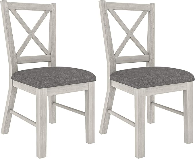 Solid Wood Dining Chairs Set of 2, Farmhouse Chairs by Peatuk