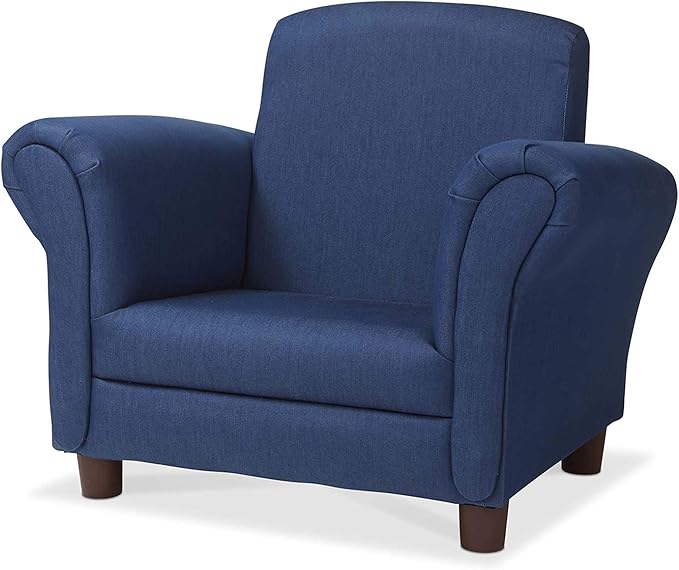 Melissa & Doug Denim Fabric Child’s Armchair Children's Furniture, Child's by MelissaDoug