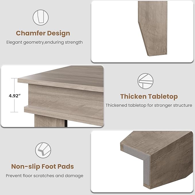 GarveeHome Farmhouse Dining Table - Image 9