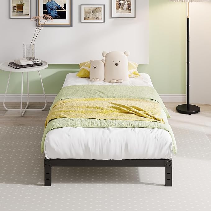 EMODA 10 Inch Twin Bed Frames No Box Spring Needed, Heavy Duty Metal Twin - Image 6