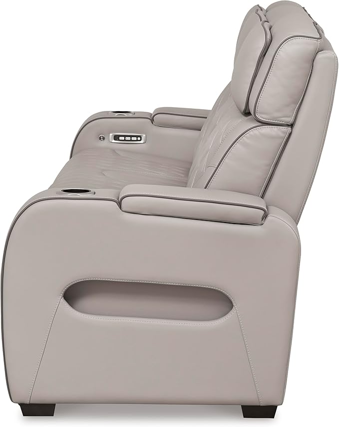 Signature Design by Ashley Boyington Contemporary Leather Match Power Reclining - Image 5