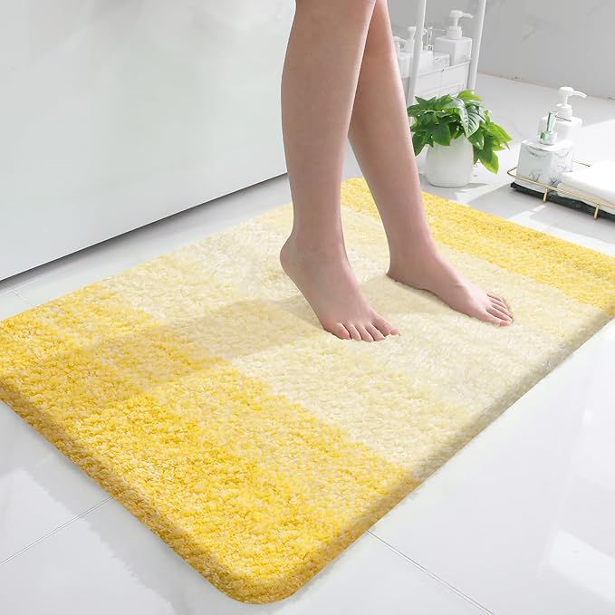 OLANLY Bathroom Rugs Mat 36x24, Extra Soft Absorbent Microfiber Bath Rugs by OLANLY