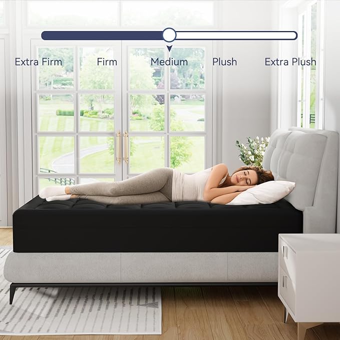 ELEMUSE Dual Layer 3 Inch Memory Foam Mattress Topper Twin, 2 Inch Cooling Gel - Image 5