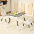 Kids Study Desk and Chair set Height Adjustable Graffiti Desktop Storage Drawer by TQUEG