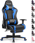 GTRACING Gaming Chair with Footrest and Bluetooth Speakers Music Video Game by GtracingDirect