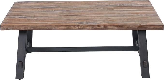 Alaterre Furniture Adam 48-Inch Solid Wood Coffee Table - Image 8