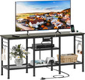 Furologee TV Stand with Power Outlets, Entertainment Center with Open Storage by Furologee