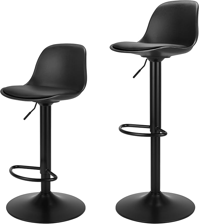Finnhomy Bar Stools Set of 2, Swivel Barstools by Finnhomy