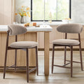 COLAMY Bar Stools Set of 2, Counter Height BarStools by COLAMYINC
