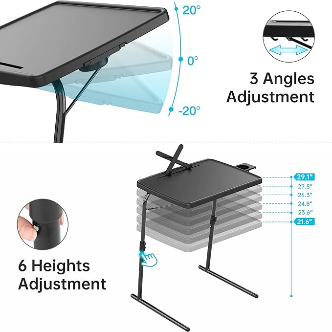 X TV Tray Table, Allpop Large TV Dinner Tray - Image 6