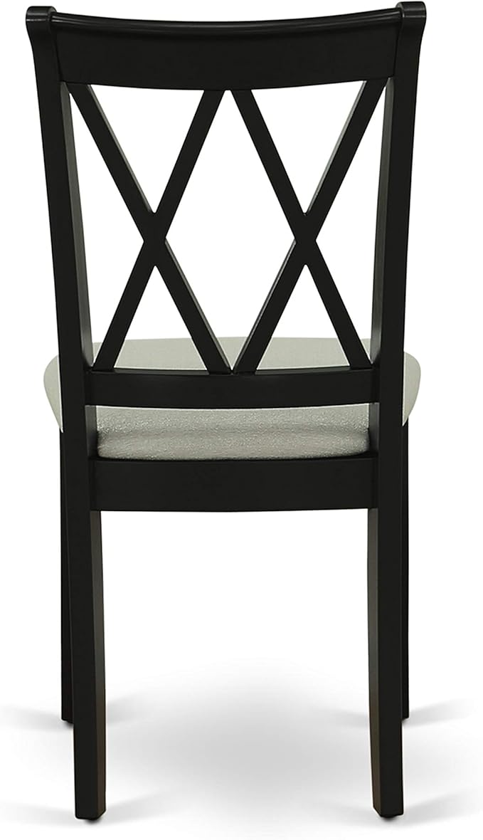 East West Furniture LGCL5-BLK-C 5 Piece Dining Table Set - Image 12