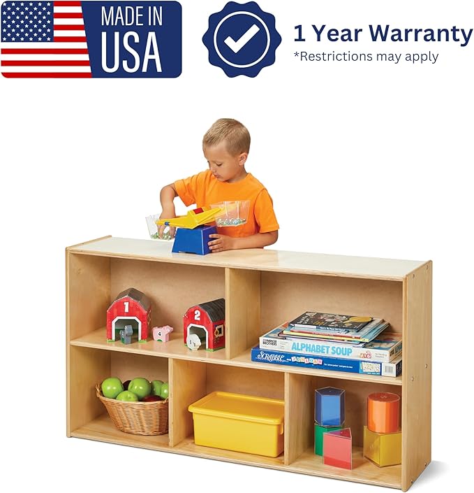Young Time Jonti-Craft 7143YT Low Single Storage Shelves - Image 4