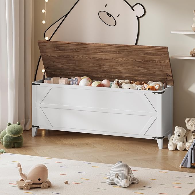 HOOBRO 47.2" Toy Box, Storage Chest - Image 2