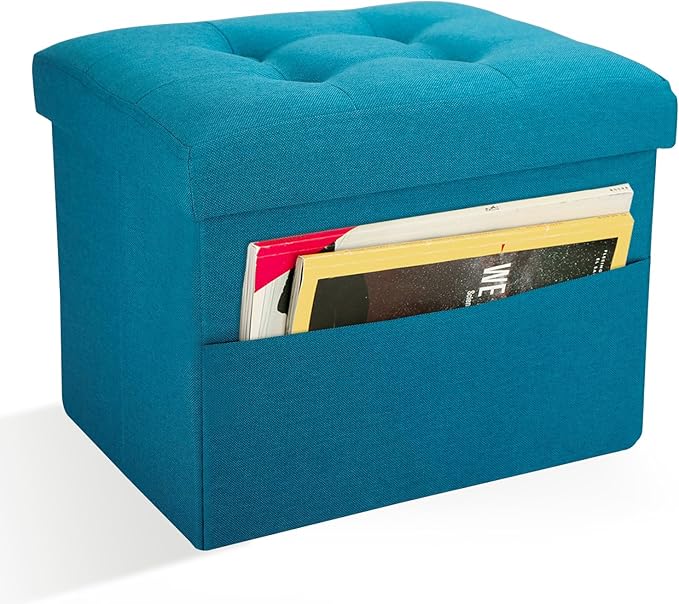 Ottoman Storage Ottoman Foot Rest Stool Foldable Bench by DOCVANIA