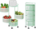 JAQ Kitchen Storage Rack No Assembly, 4-Tier Metal Storage Tower Basket Shelves by JAQ-BuyNow