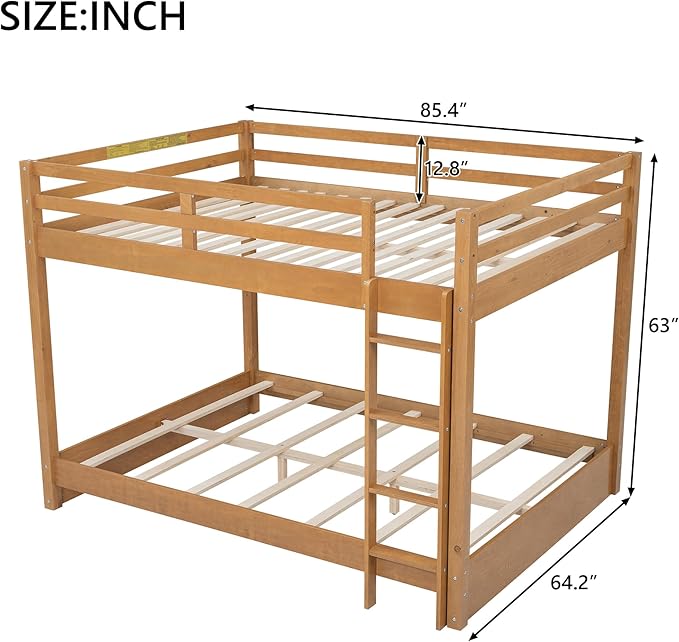Ball & Cast Queen Over Queen Bunk Bed, Sturdy Bunk Bed Frame - Image 2