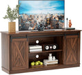 Sweetcrispy Farmhouse TV Stand for Living Room Bedroom Brown 65 Inch, Tall by Sweetcrispy