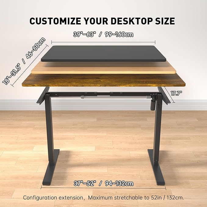 Standing Desk Frame, Electric Adjustable Legs - Image 2