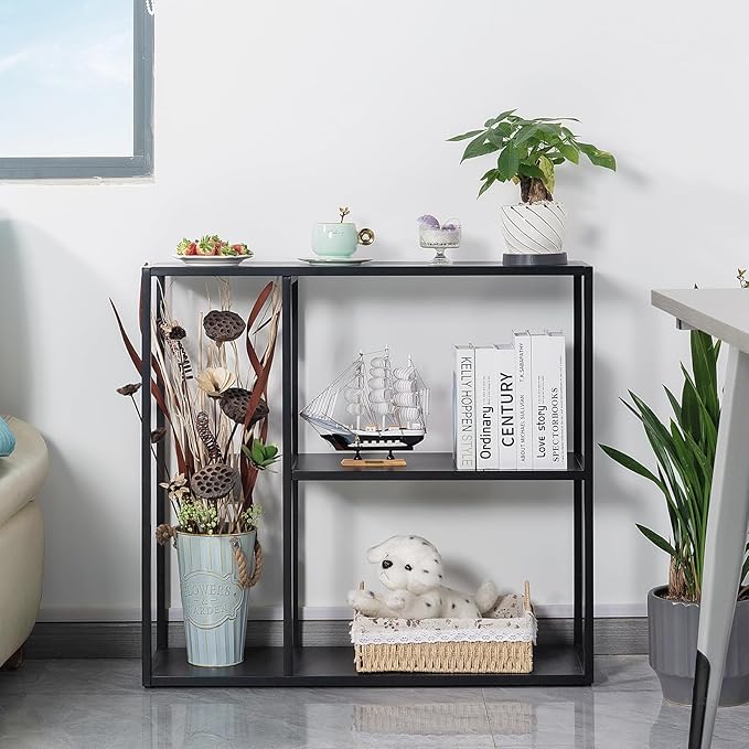 HDANI Console Table, Narrow Entryway Table, 3 Tier Metal Hallway Table - Image 5