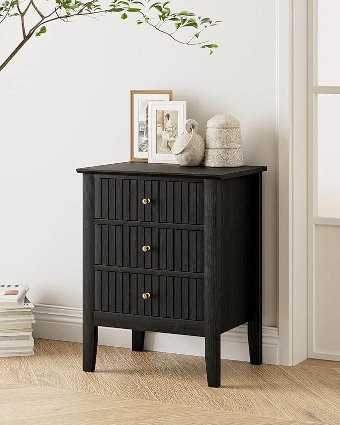 Fluted Nightstand, Farmhouse Night Stand - Image 6