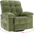 Rocking Recliner Chair, 360° Swivel Rocker Chair by GarveeHome