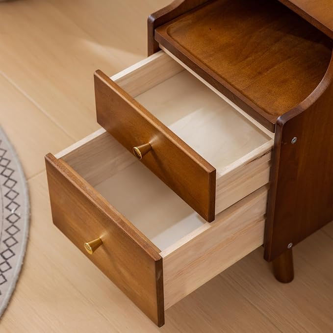 Small Nightstand, Narrow Nightstand, Solid Wood Night Stand, Narrow Side Table - Image 4