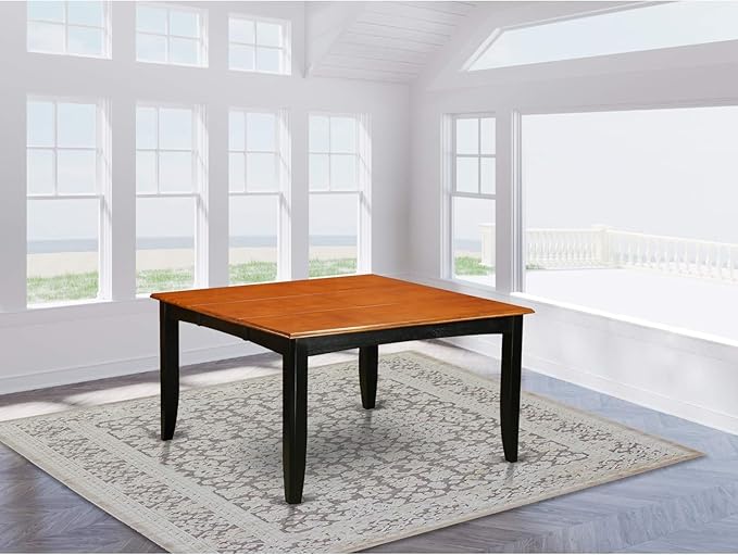 East West Furniture PFT-BLK-TL Parfait Modern Kitchen Table - Image 2