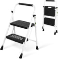 2 Step Ladder, Portable Steel Folding Step Stool by Arbusb