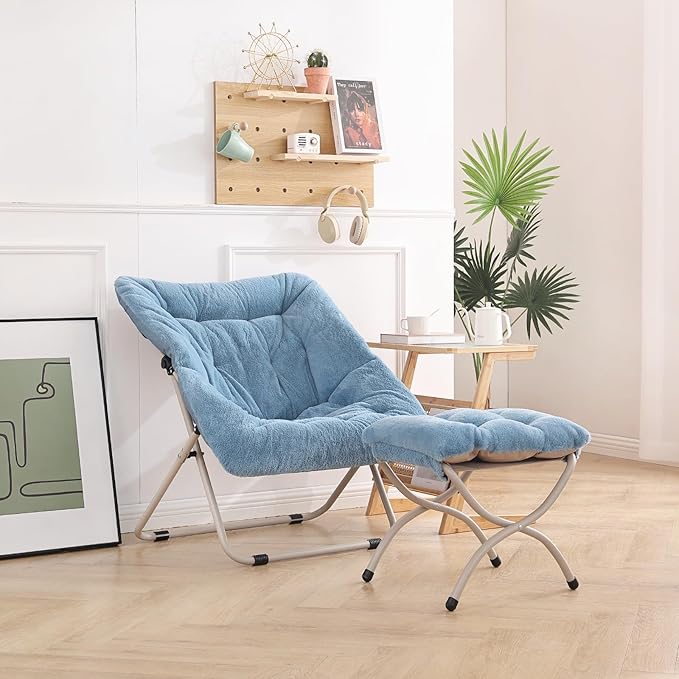 Saucer Chair With Ottoman - Image 4