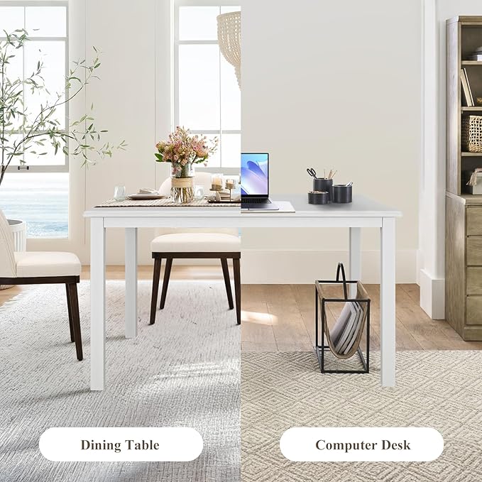 COLAMY 60 Inch Rectangular Kitchen Dining Table - Image 3