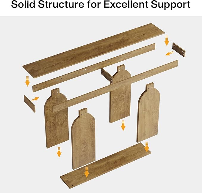 Tribesigns 70.9-Inch Extra Long Sofa Table, Farmhouse Console Tables - Image 6