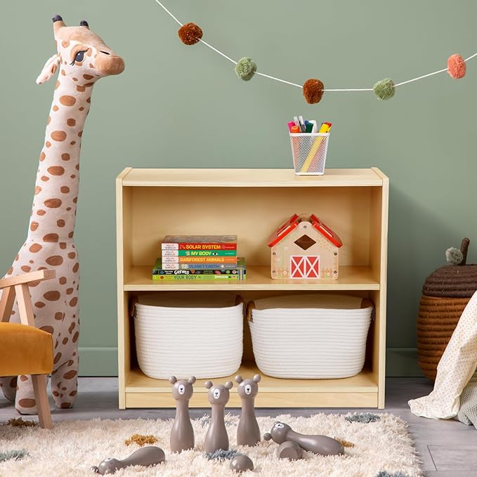 OOOK Montessori Toy Shelf, Kids Bookshelf and Toy Storage, Small Bookshelf - Image 6