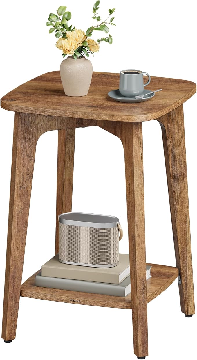 VASAGLE Side Table, Small Square End Table by VASAGLEbySONGMICSHOME