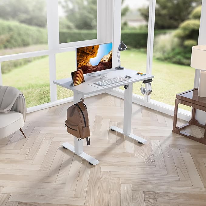 Kingant Standing Desk Height Adjustable Small Electric Stand Up Desks - Image 2