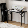 Frylr Small Folding Computer Desk – Portable 43.3 Inch Foldable Laptop Table by Frylr