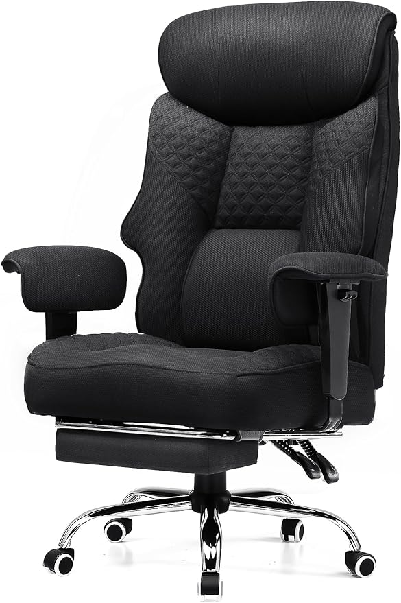 GTRACING Big and Tall Office Chair 400LBS Wide Ergonomic Fabric Deluxe by GtracingDirect