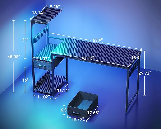 Casaottima 54 Inch Gaming Desk - Image 3