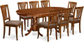 East West Furniture PLAV9-SBR-C 9 Piece Dining Table Set Includes an Oval by EastWestFurniture
