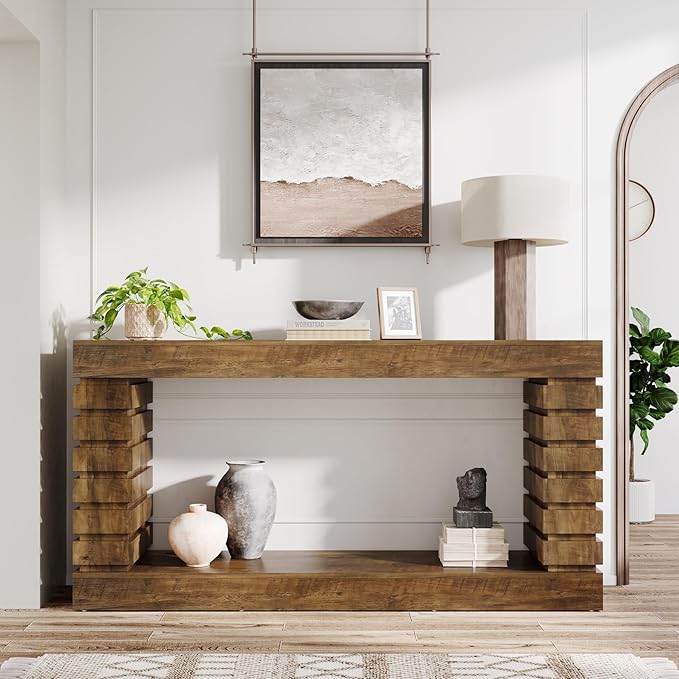 Tribesigns 70.8-Inch Long Console Table, Wood Entryway Table - Image 5