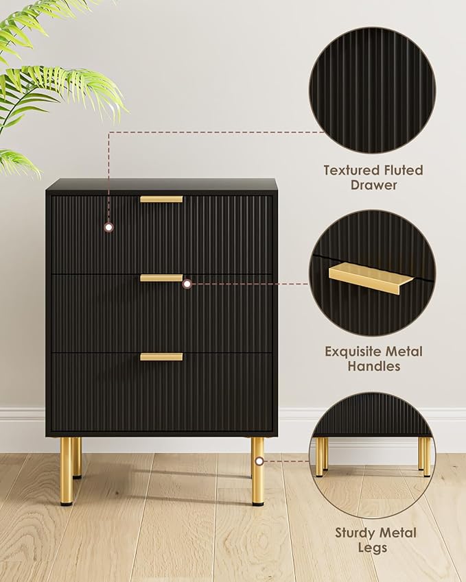 Night Stand, Tall Bedside Table - Image 5