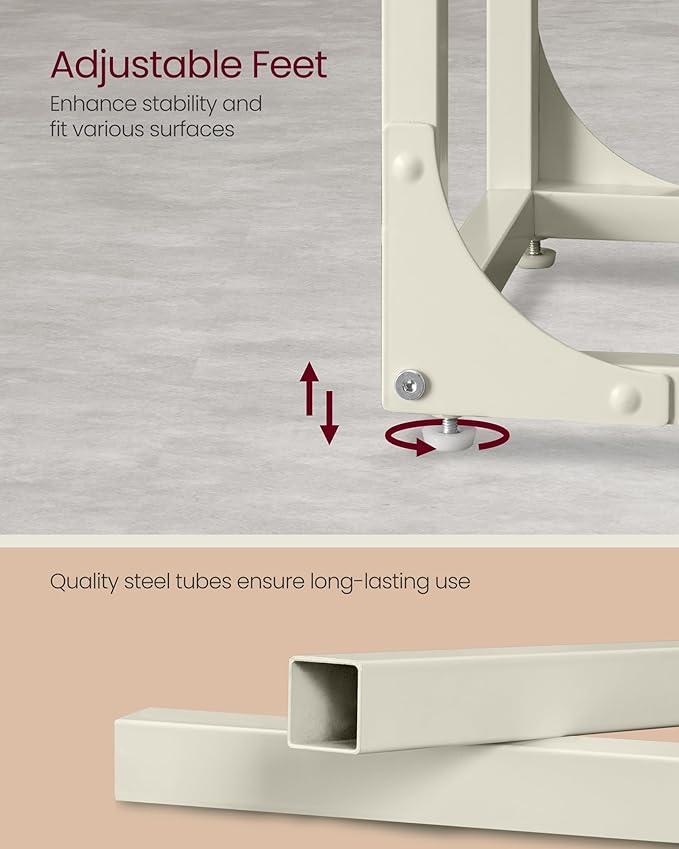 VASAGLE C-Shaped End Table, Small Side Table - Image 6