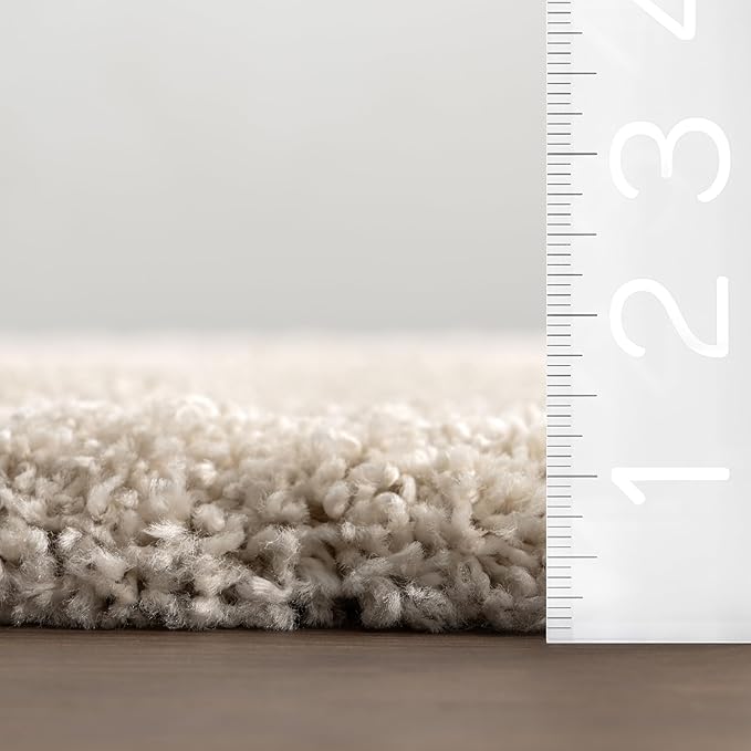 nuLOOM Gloria Abstract Shag Area Rug, Light Brown - Image 2