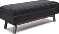 SIMPLIHOME Owen 48 inch Wide Mid Century Modern Rectangle Rectangular Storage by SimpliHome